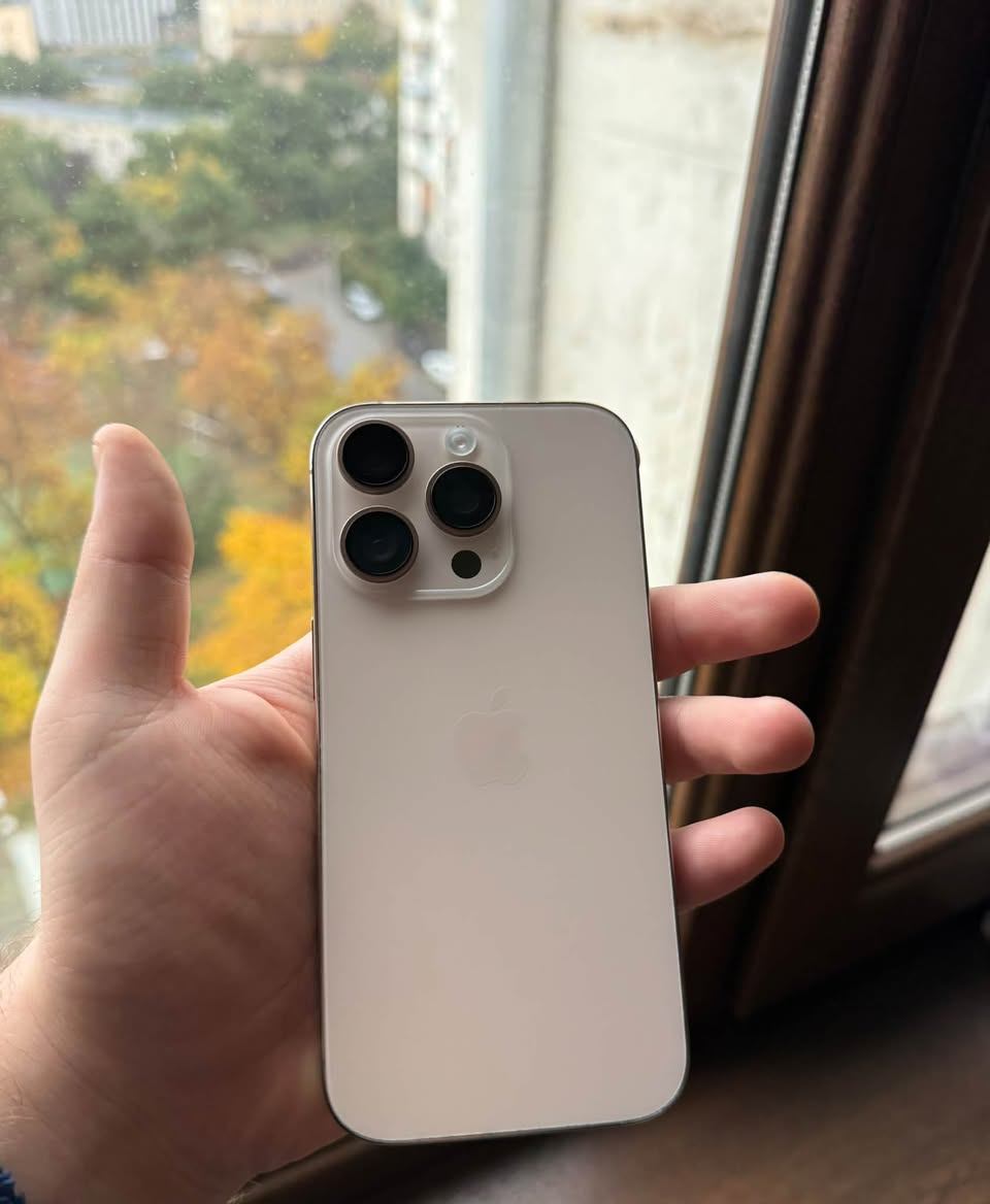 iPhone 16 Pro 128GB, ოქროსფერი, ბატარეა 89%