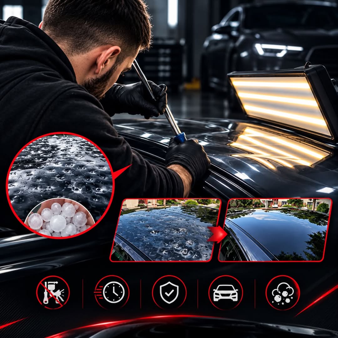 🚘 PDR — soyuq şəkildə hamaralama boyamaqla