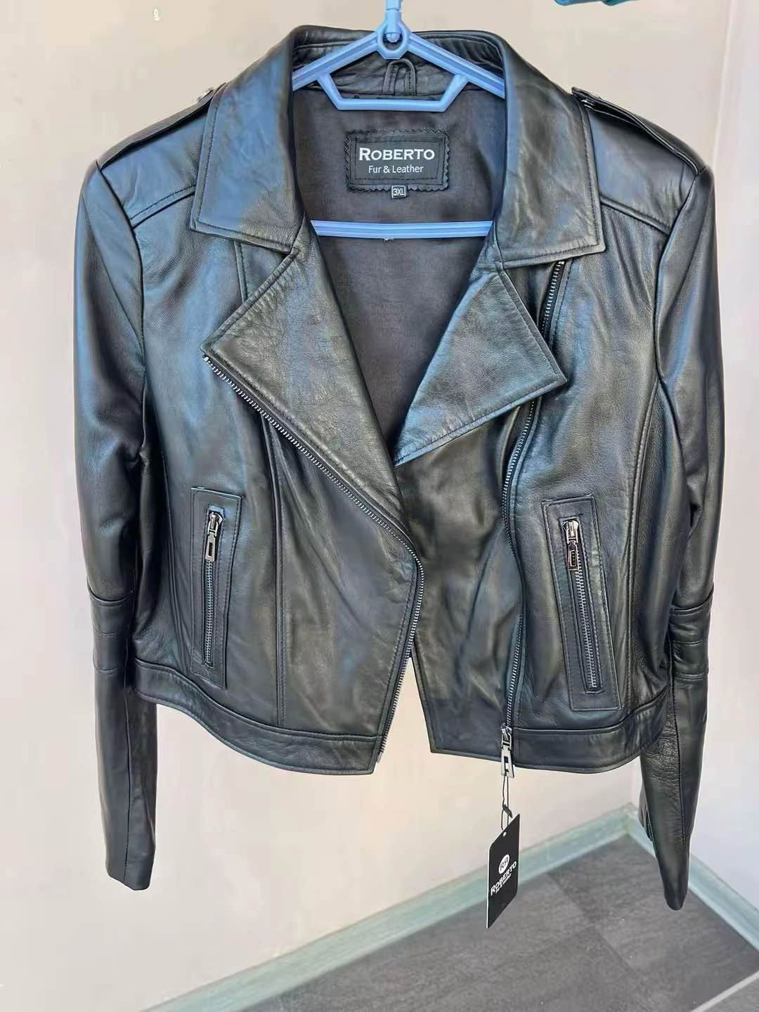 Real Leather կնոջ բնական կաշվե կոստյումներ