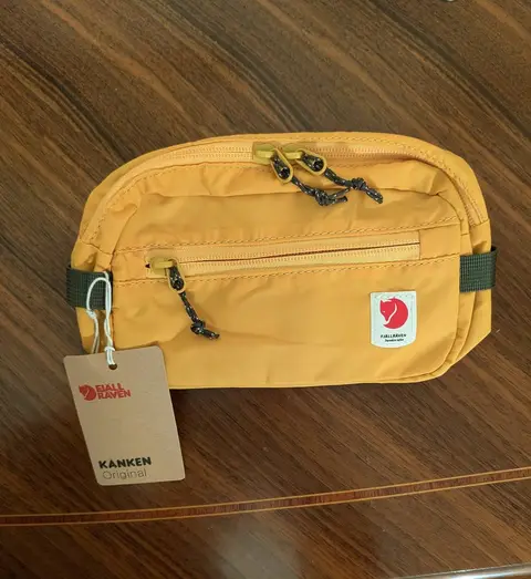 Fjallraven Kanken hip bag, yellow