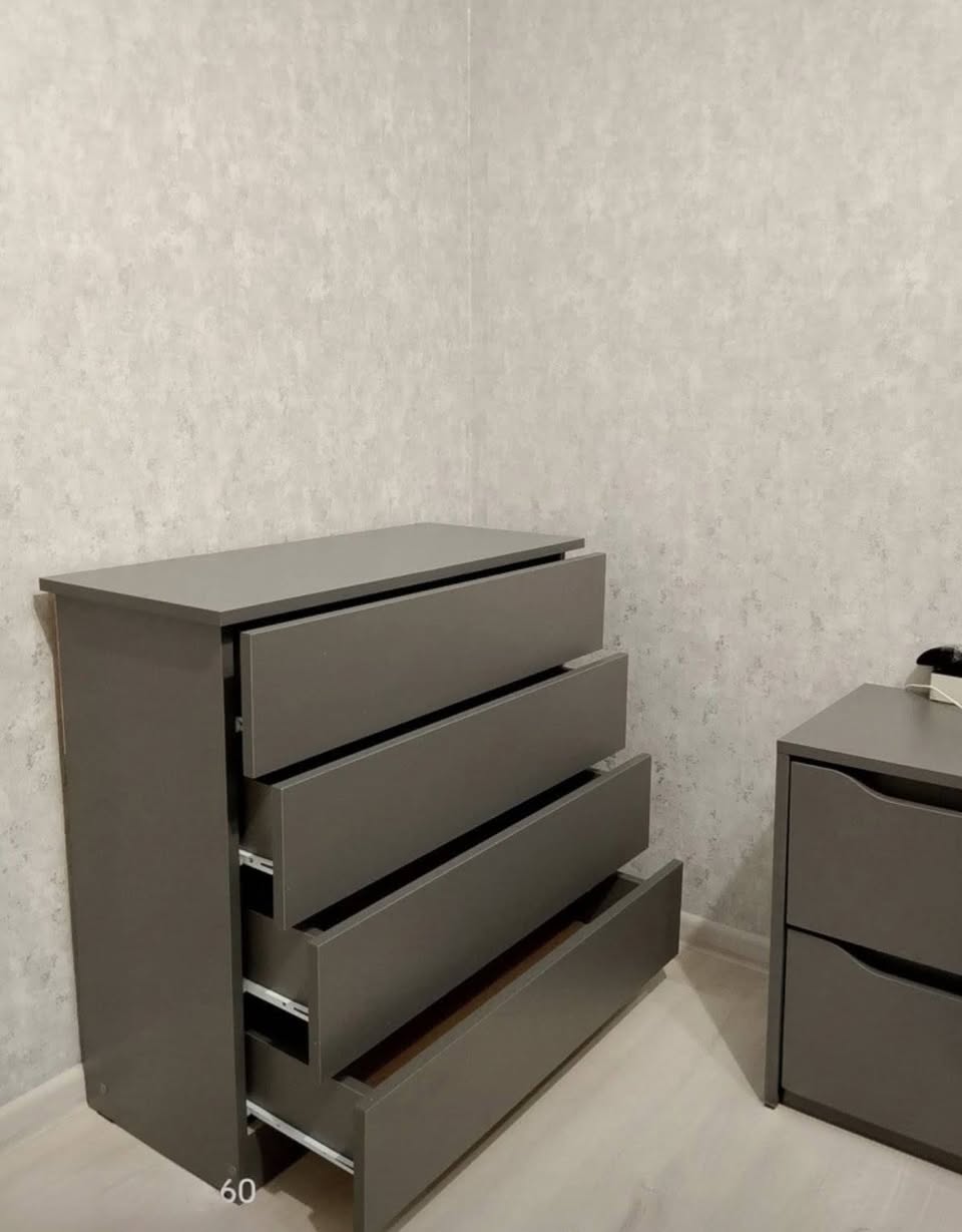 Կոմոդ մոխրագույն, նոր, 75×33×73 սմ