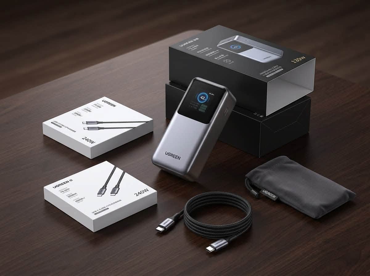 UGREEN 130W power bank 20000 mAh