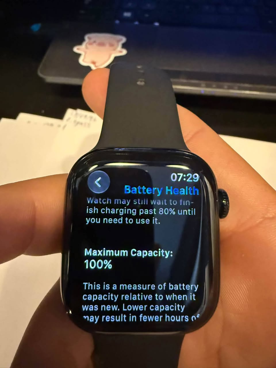 Apple Watch Series 11 42mm, box and charger