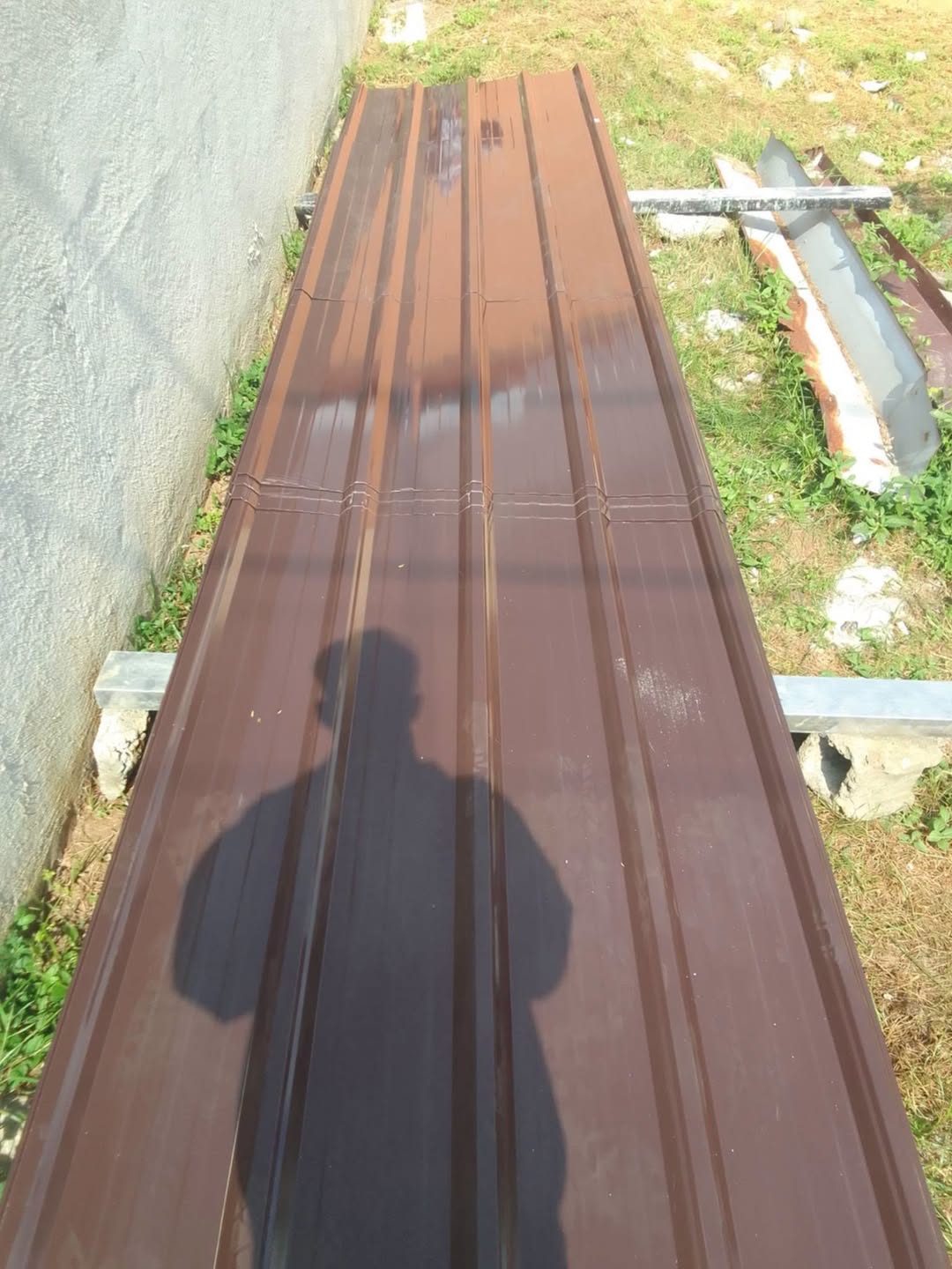 Metal roof sheet 0.45 mm, brown