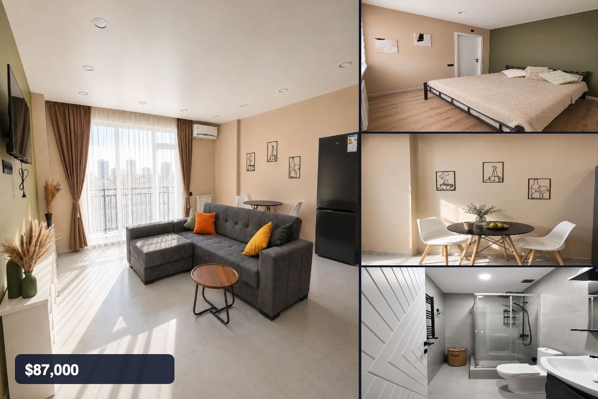 2 otaqlı mənzil satılır, Batumi — $87,000