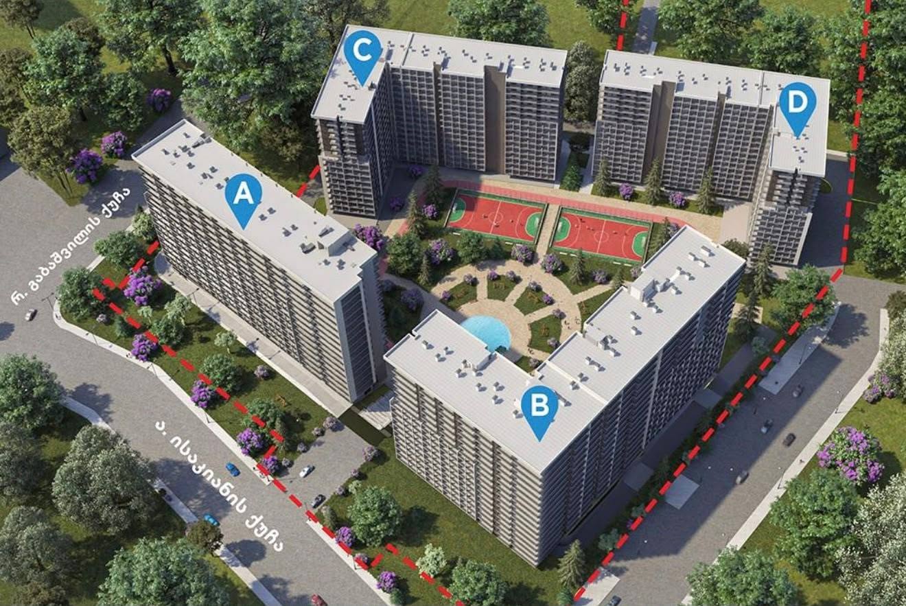 3-room apartment for sale, Tbilisi — $142,000