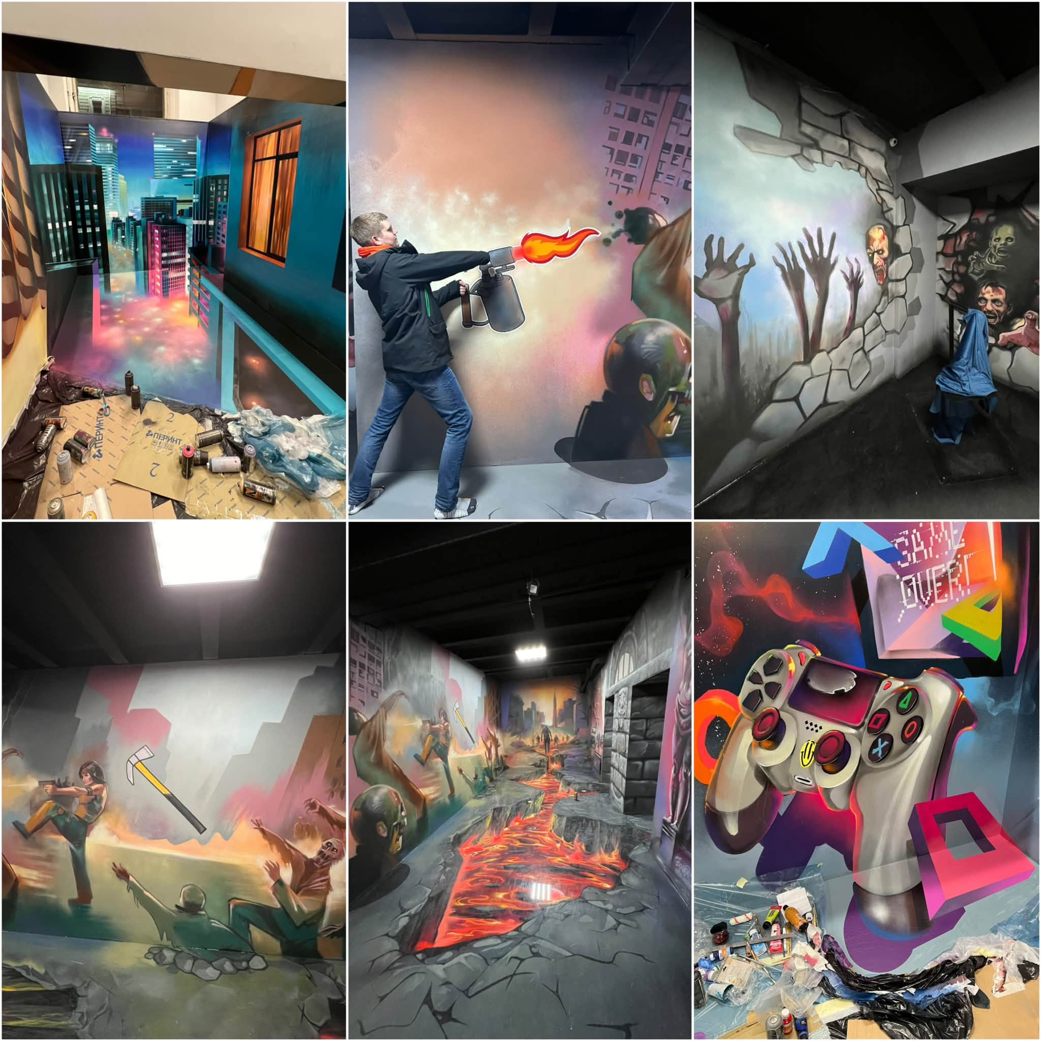 Graffiti and wall painting artist services