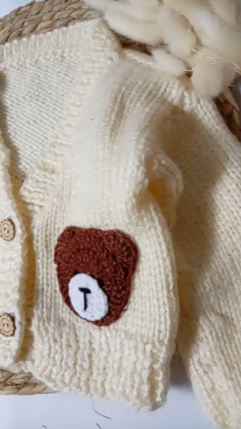 Çox yumşaq kardigan kiçik uşaqlar üçün 🤍🧶