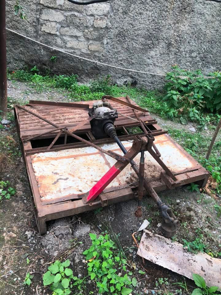 For sale is a mower that works on a tractor like new — 900₾