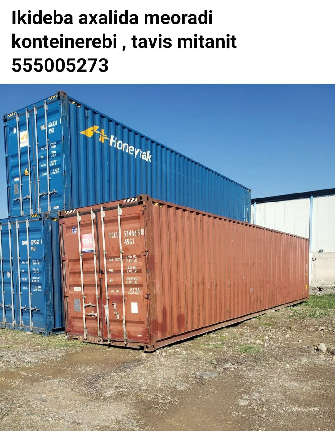 Deniz konteynırları, taşıyıcılar