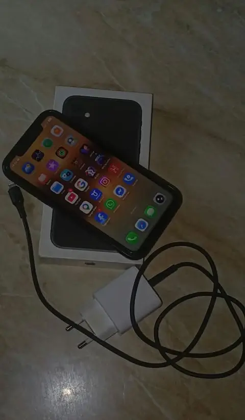 iPhone 11 with box and charger