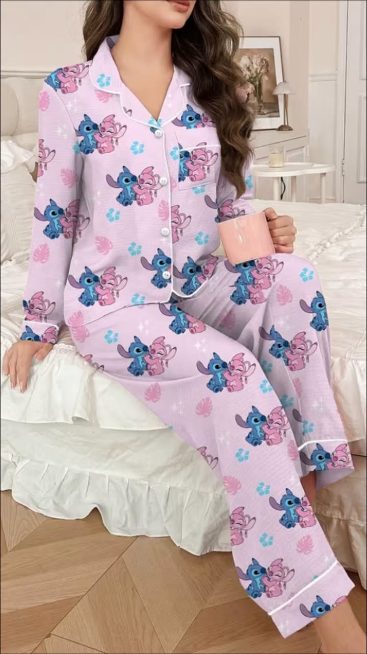 Stitch pajama set, sizes M-L
