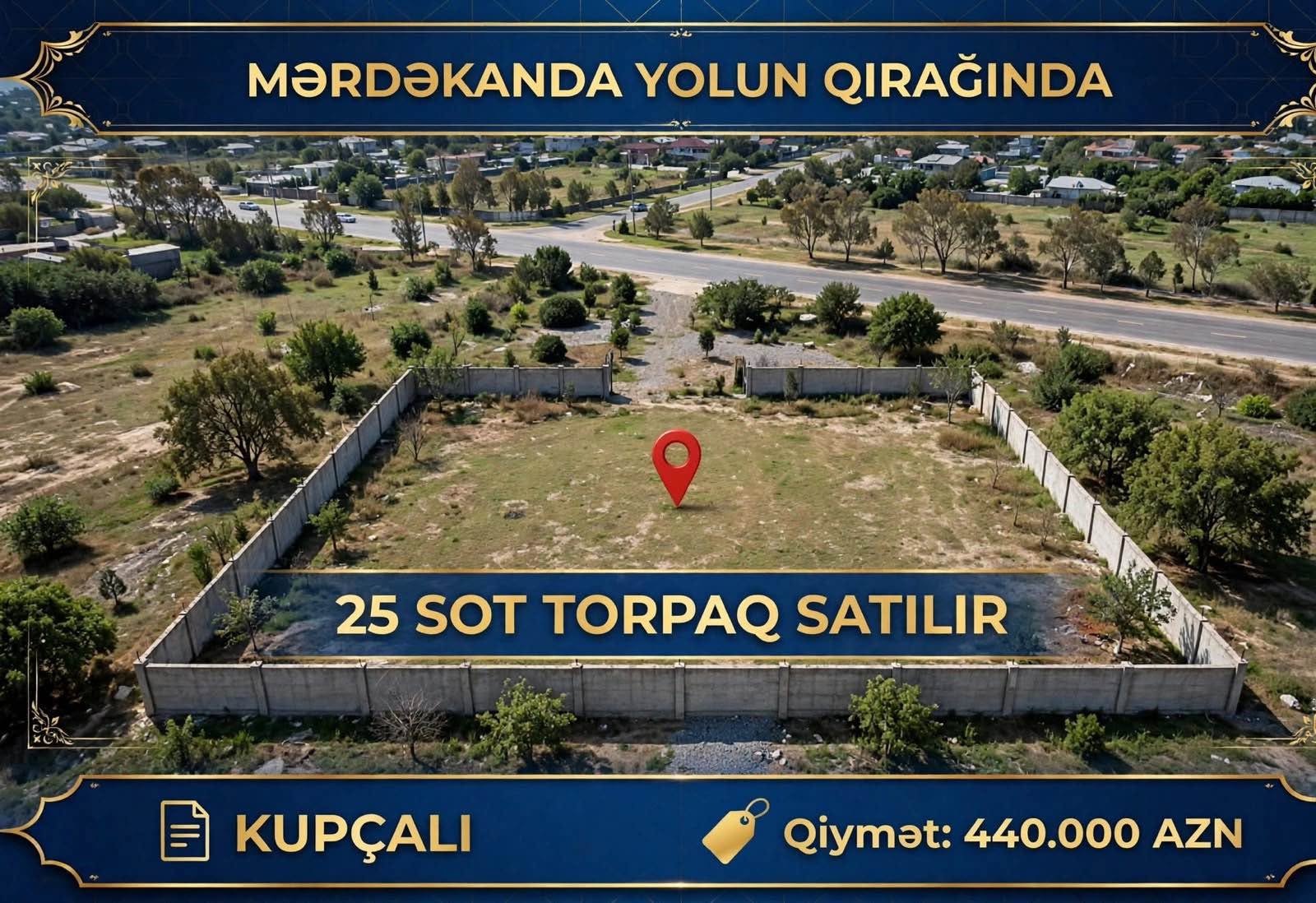 Torpaq sahəsi, Bakı — 440,000 ₼
