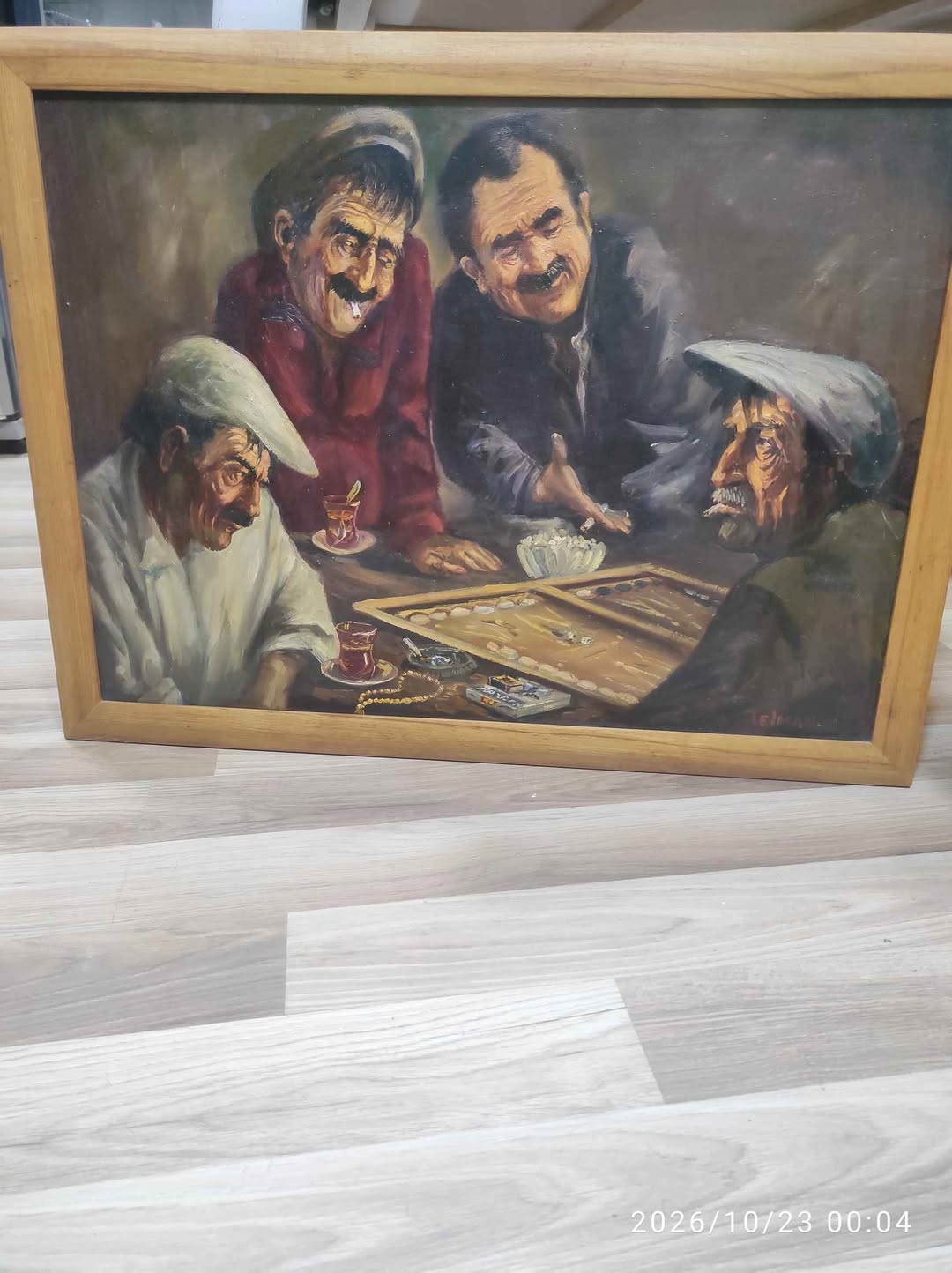 Nard oyunu ilə rəsm, 50×70 sm