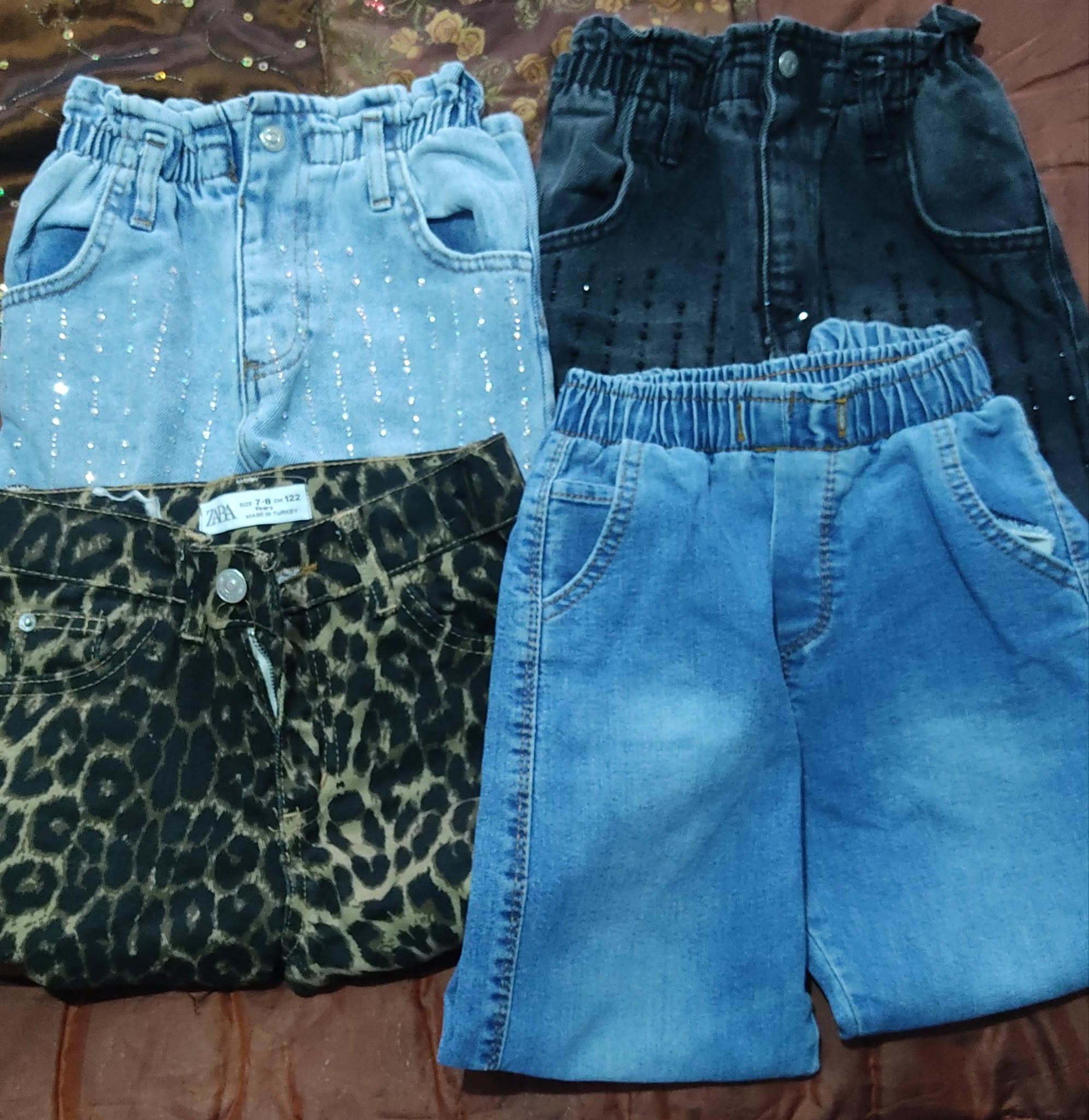 Kids' used jeans bundle, ages 5-6