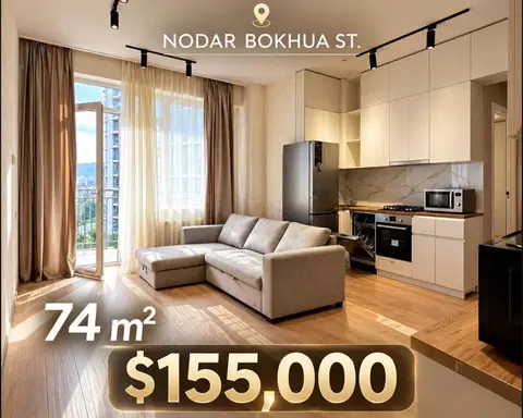 2 oda daire satılık, Tiflis - $155,000