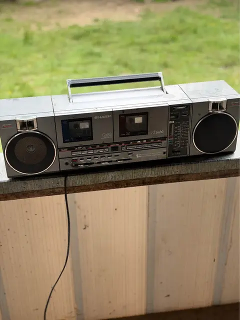 Sharp QT88 double cassette tape recorder