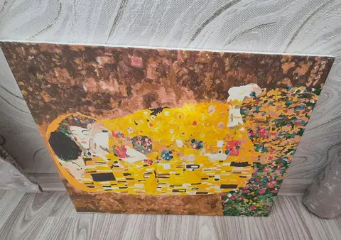 ხელნაკეთი ნახატი, კლიმტის 'კოცნა' 40x50