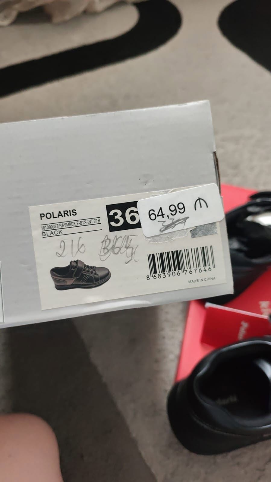 Polaris uşaq ayaqqabısı, 36 ölçü