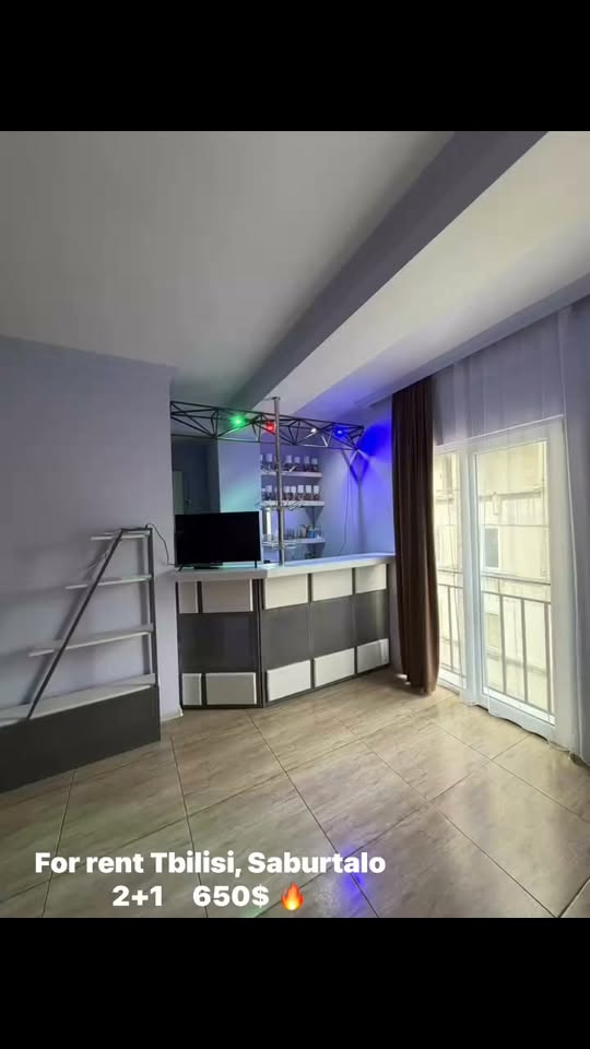 იჯარით გასაცემი 2 ოთახიანი ბინა, თბილისი — $650