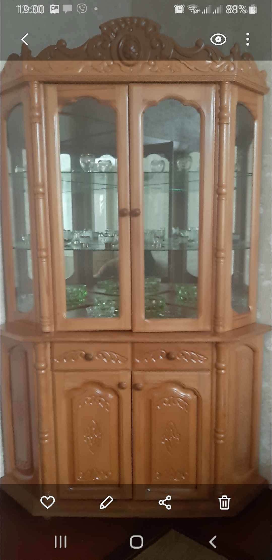 Բնական փայտից ձեռքով պատրաստված անկյունային սահելի