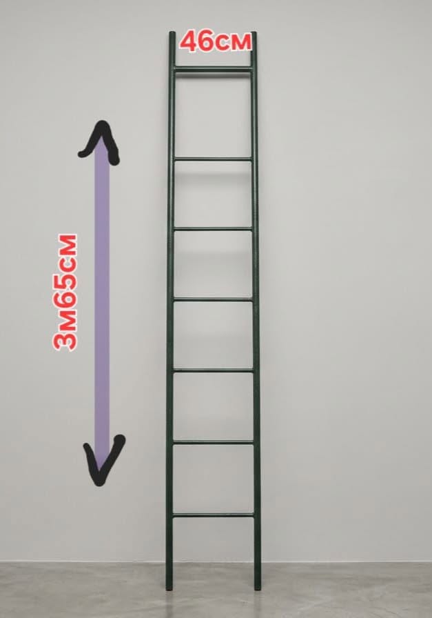 Secondary metal ladder, 365 cm