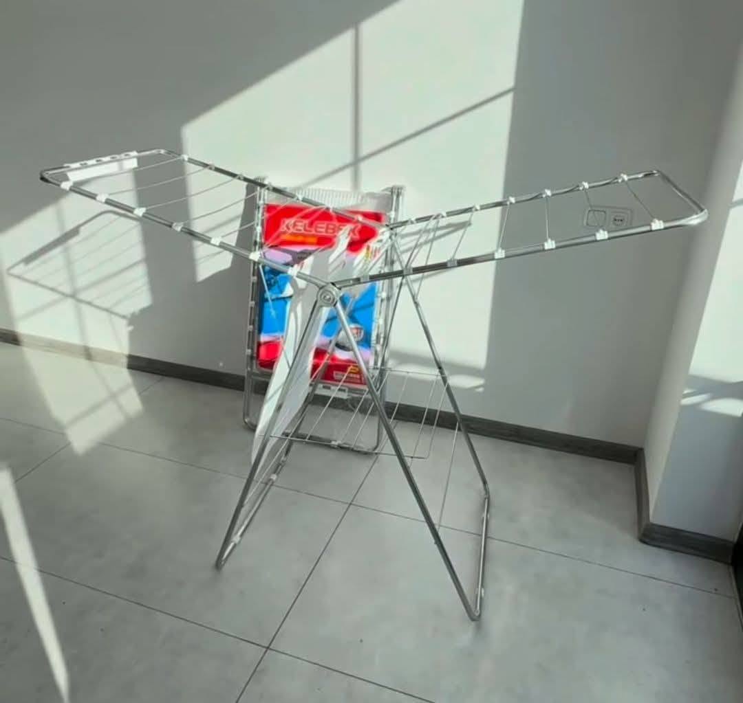 Clothes drying rack, metal, foldable