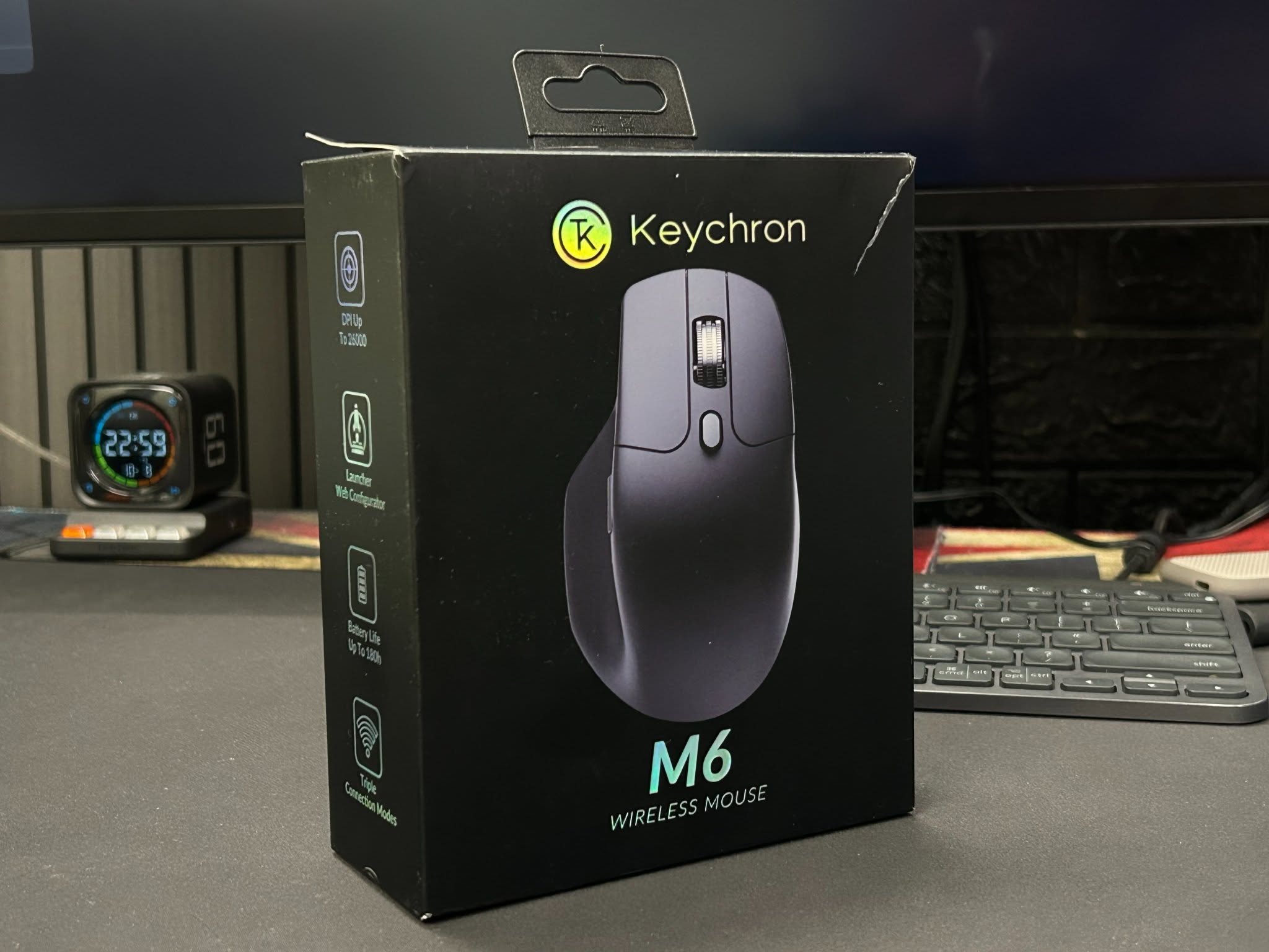 Ergonomik kablosuz mouse Keychron M6 satılık