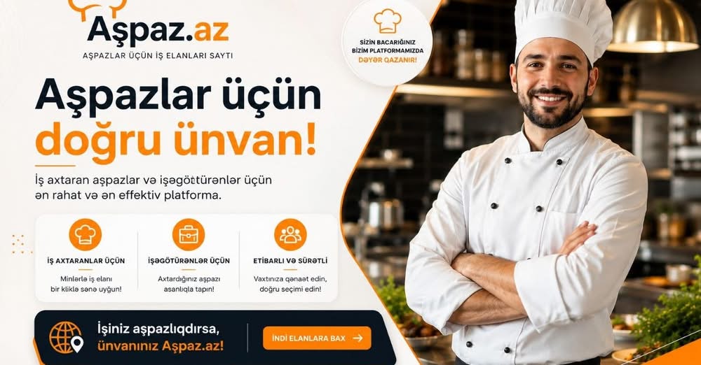 İş elanı 1.100₼
