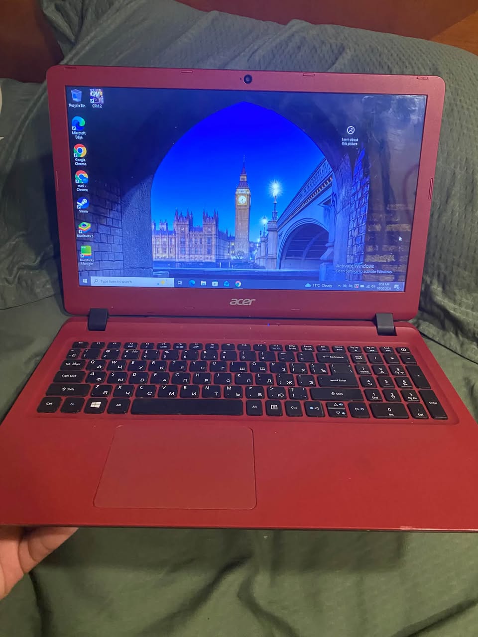 Acer ლეპტოპი, იცვლება ტელეფონში