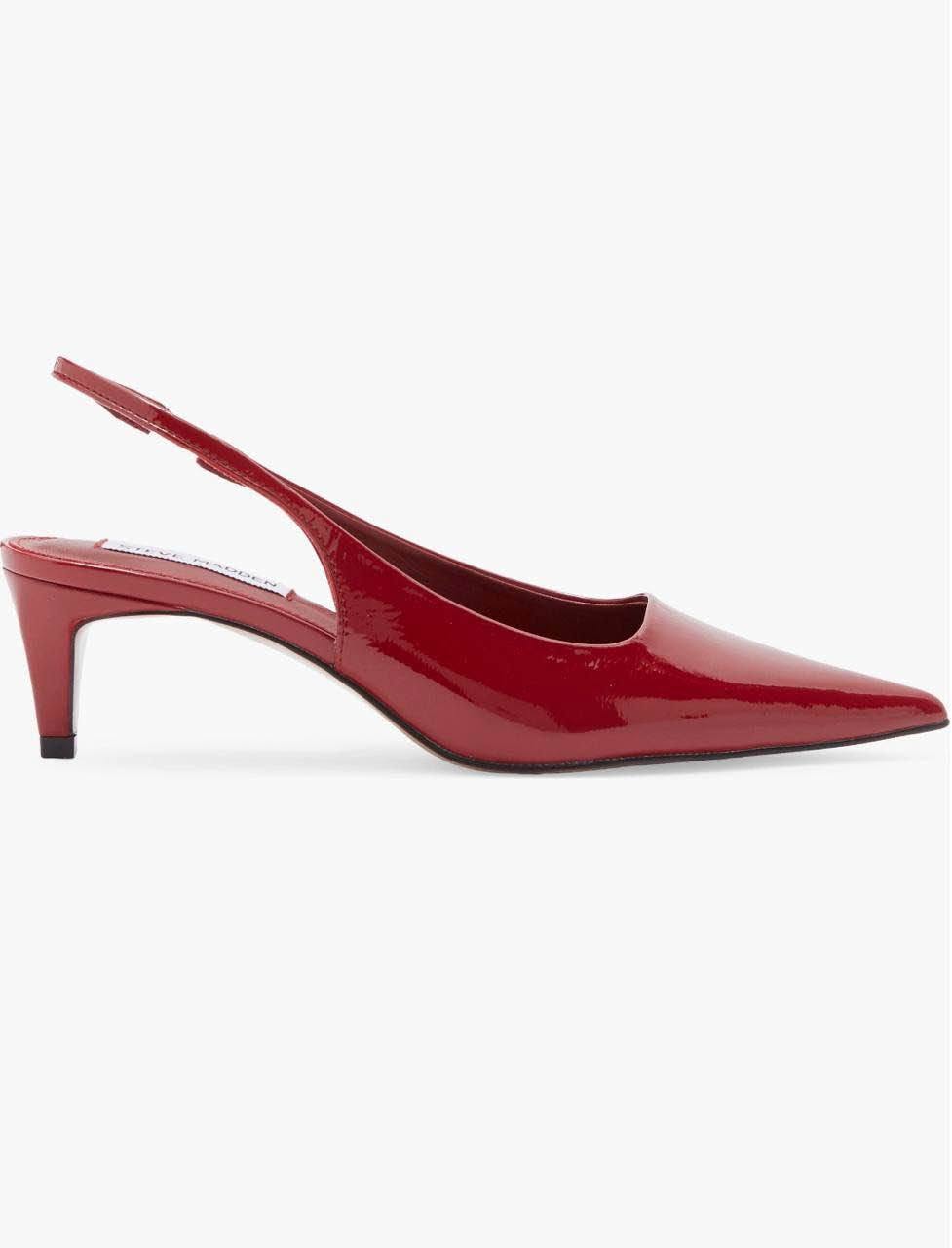 Steve Madden-in qırmızı topuqlu ayaqqabısı (orijinal)