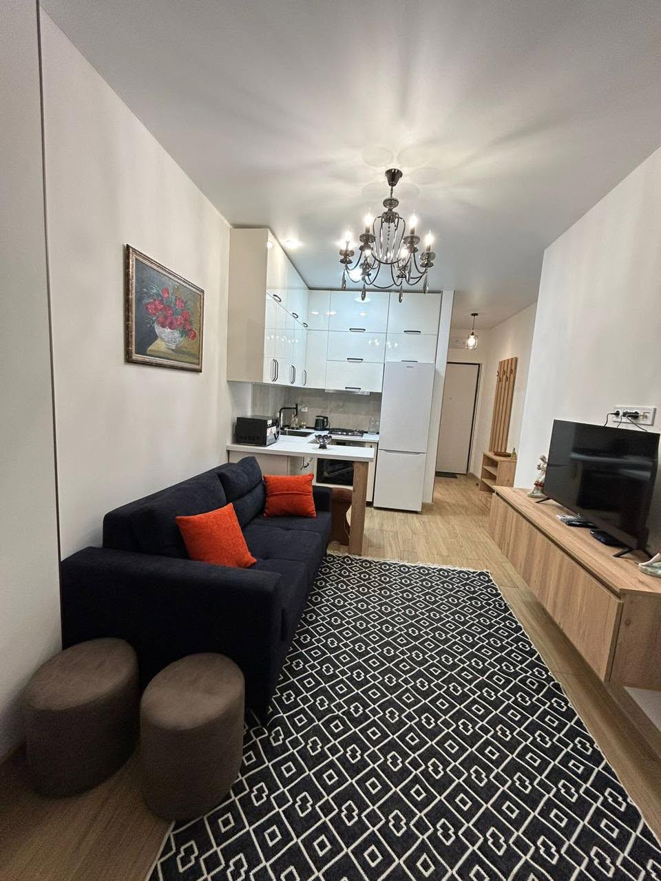 1+1 ოთახი 45 m², ავეჯით, საცხოვრებლად მომზადებული