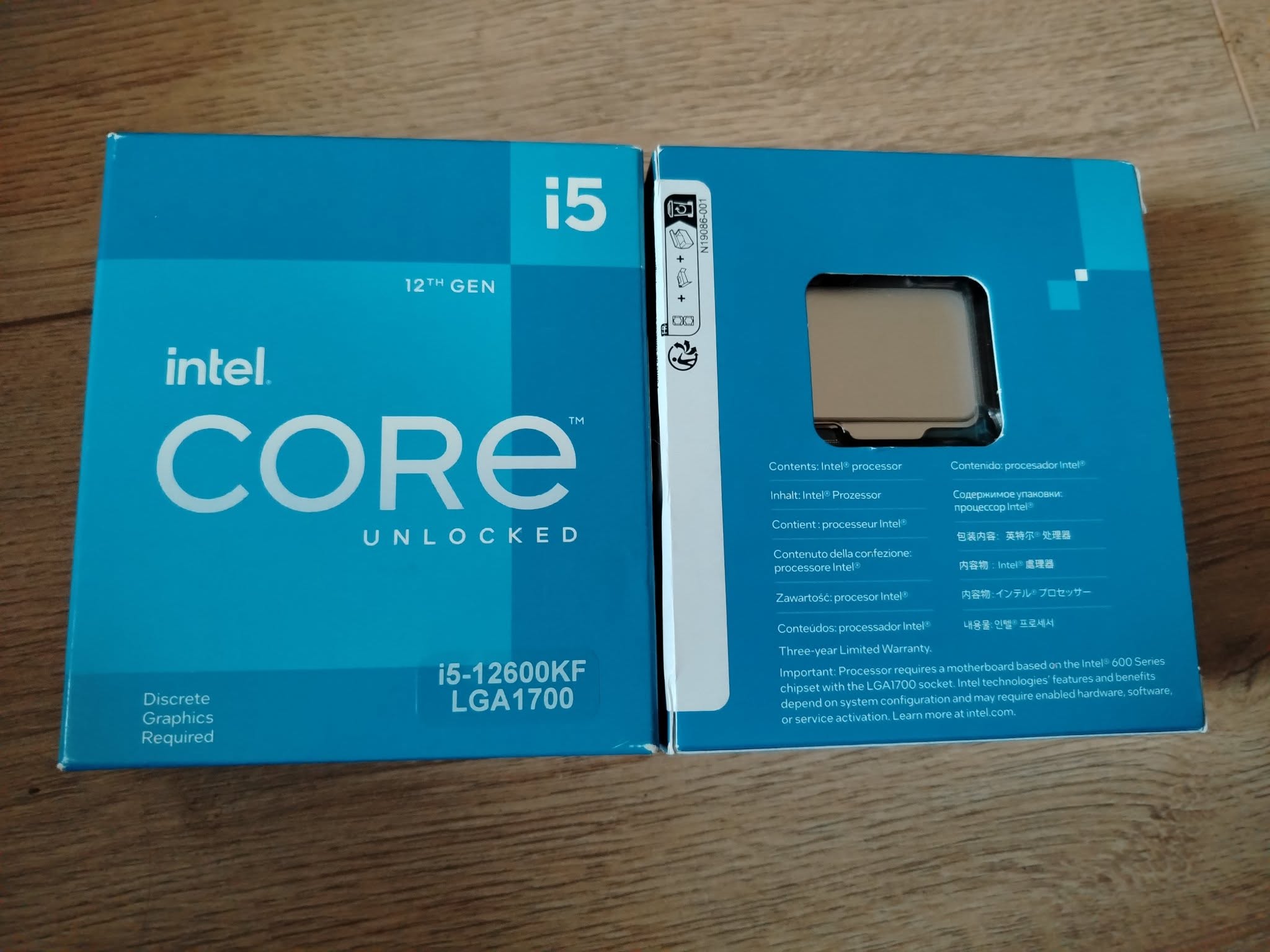 Intel Core i5-12600KF processor, boxed