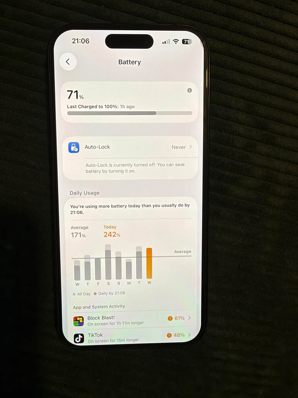 iPhone 15 Pro 128GB, 78% battery