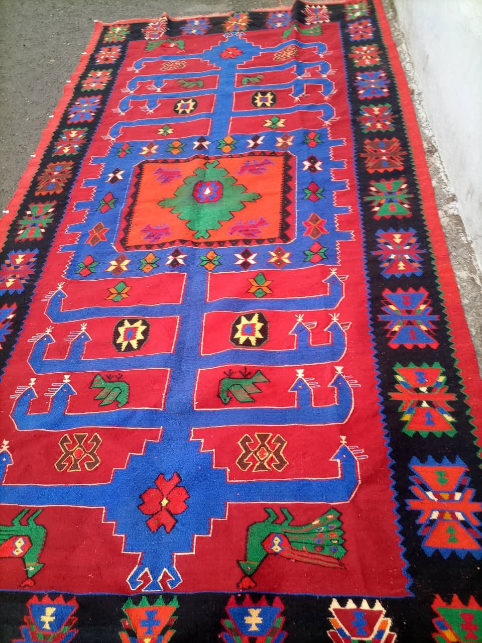 Vintage xalça 1,5x4 m, 1950-60-cı illər