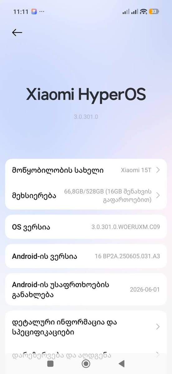 Xiaomi 15 T telefonu yenidir