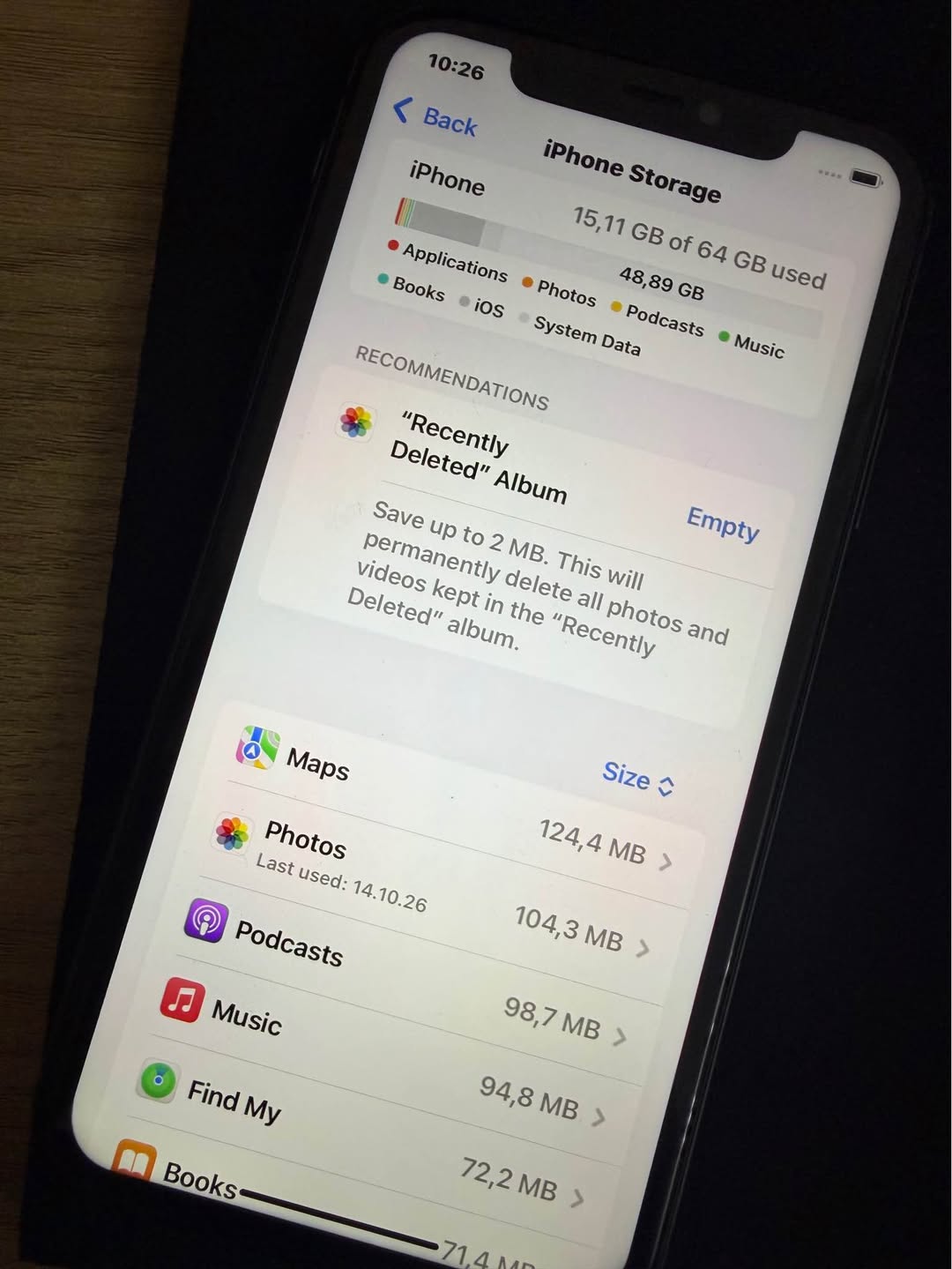 iPhone 64GB, %72 pil, Face ID değiştirildi