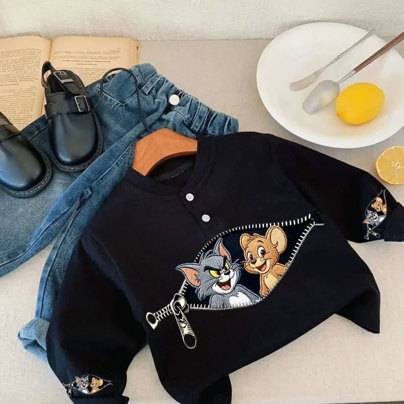 Çocuk sweatşortu Tom ve Jerry, 80-100 cm