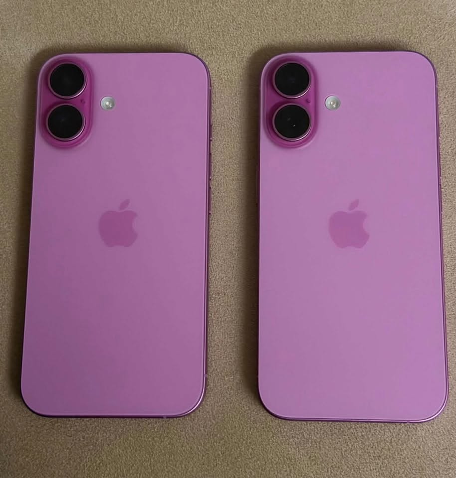 2 ცალი iPhone 16 128GB ვარდისფერი