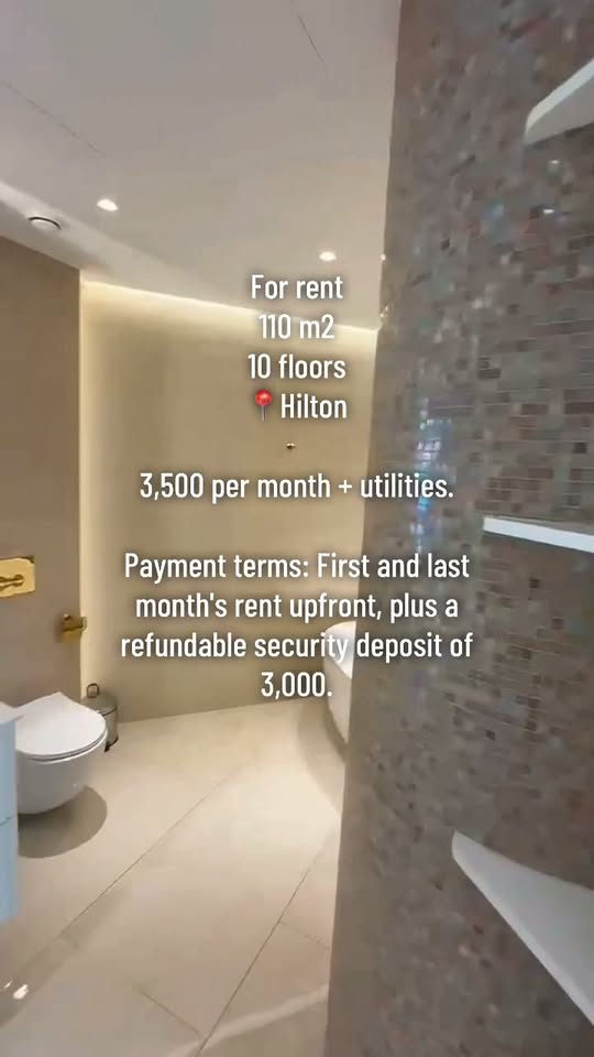 110 m² apartment for rent, Hilton