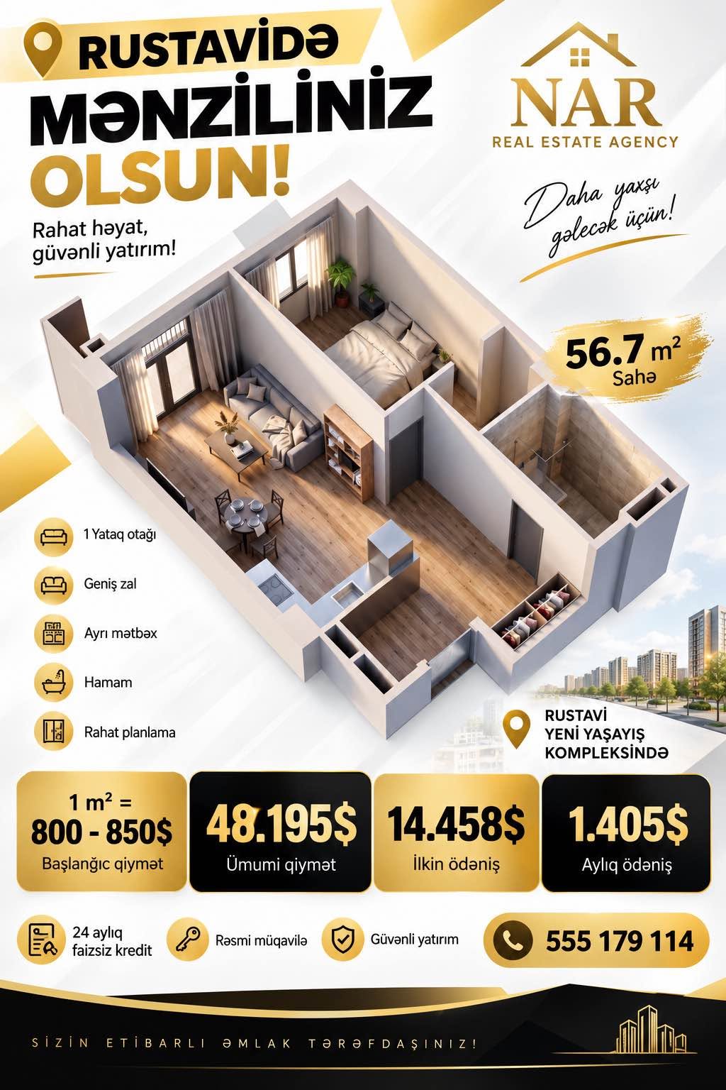 Apartment — 48,195$