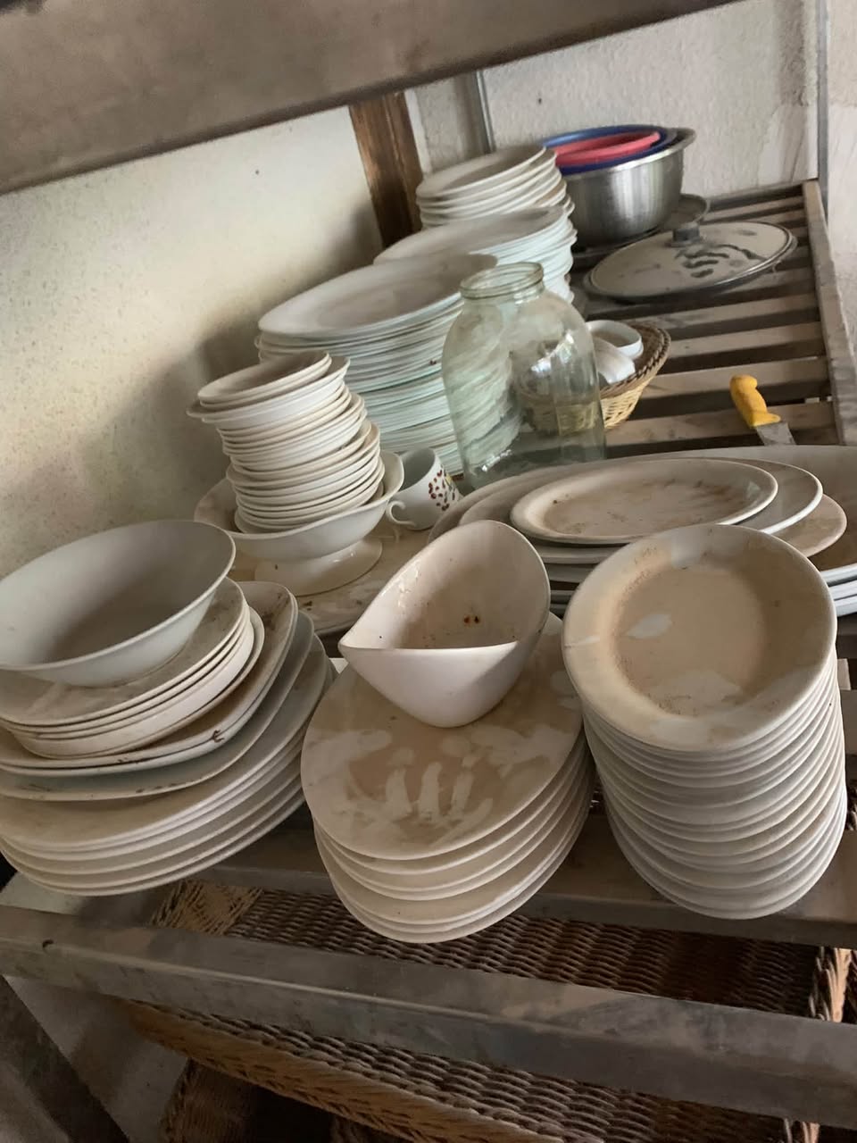 Dishes and utensils are sold together