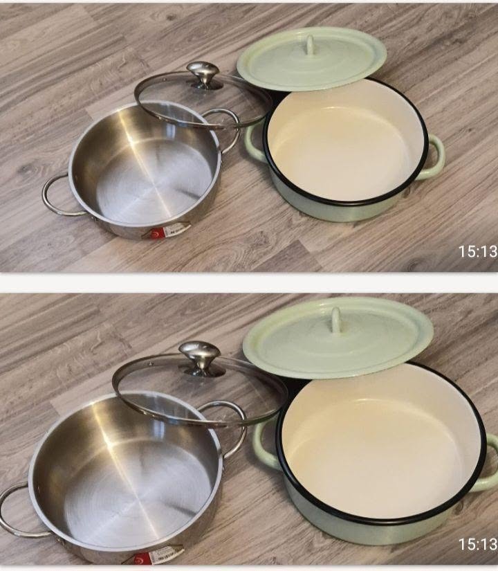 Turkish and Russian pans, 24 and 28 cm