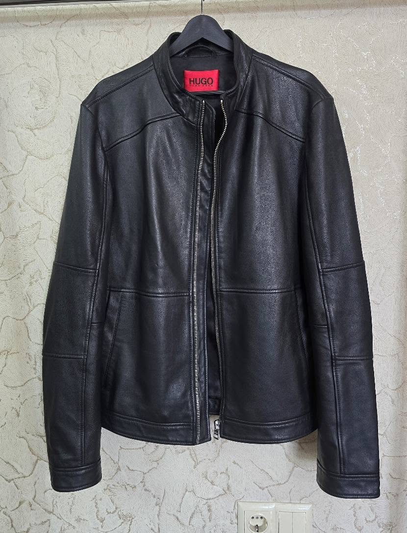 HUGO BOSS leather jacket, size XL
