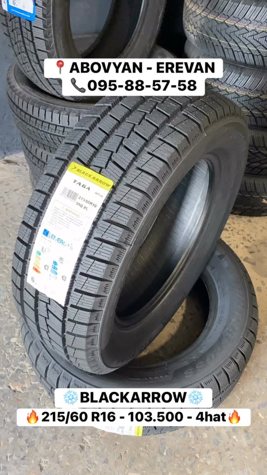 BLACKARROW 215/60 R16 ზამთრის საბურავები, 4 ცალი
