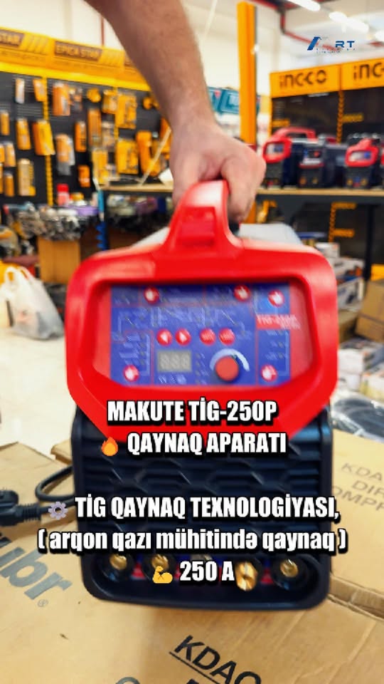🔥 MAKUTE TİG-250P — QAYNAQ İŞLƏRİNDƏ